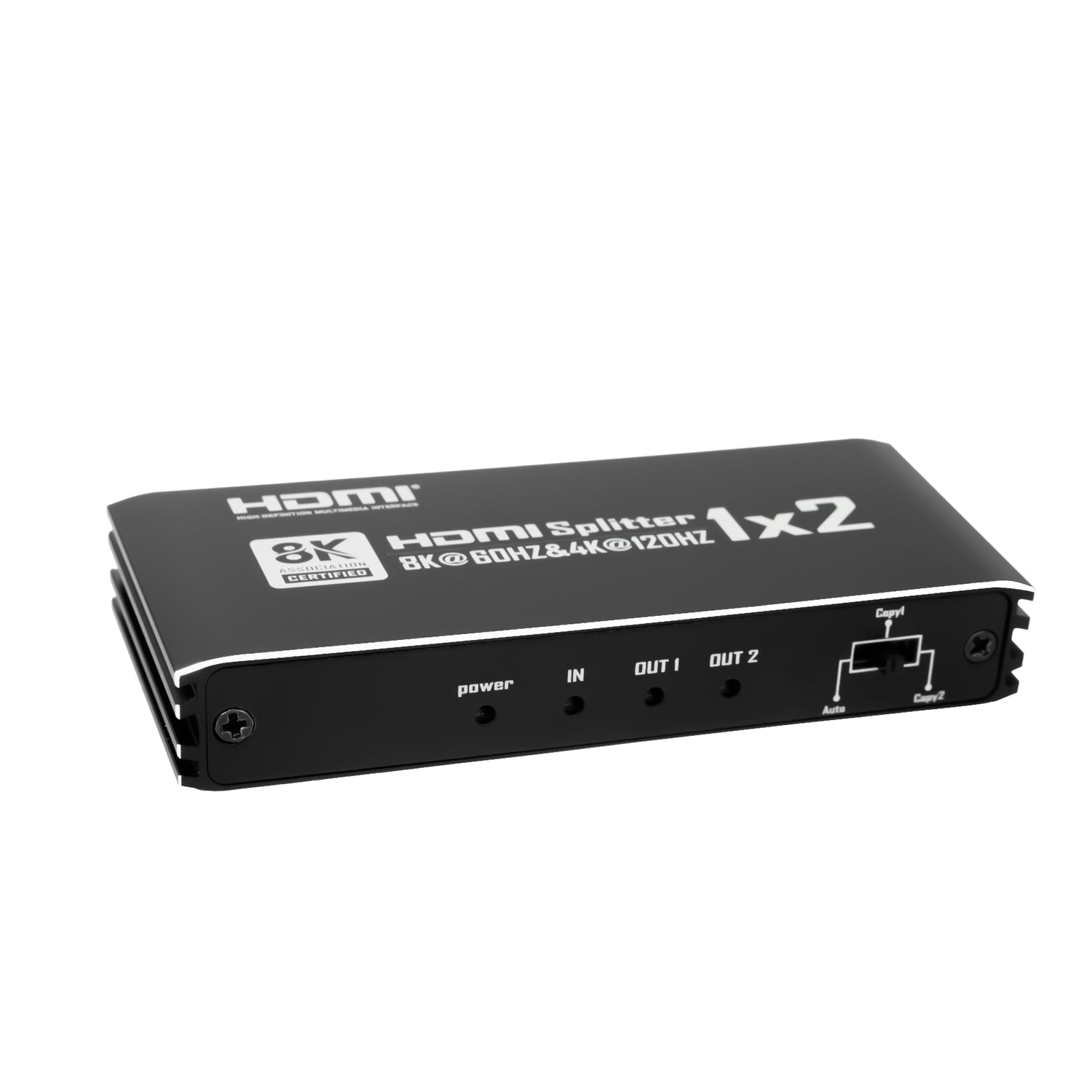 NÖRDIC HDMI 2.1 -jakaja 1-2 8K60Hz 4K120Hz