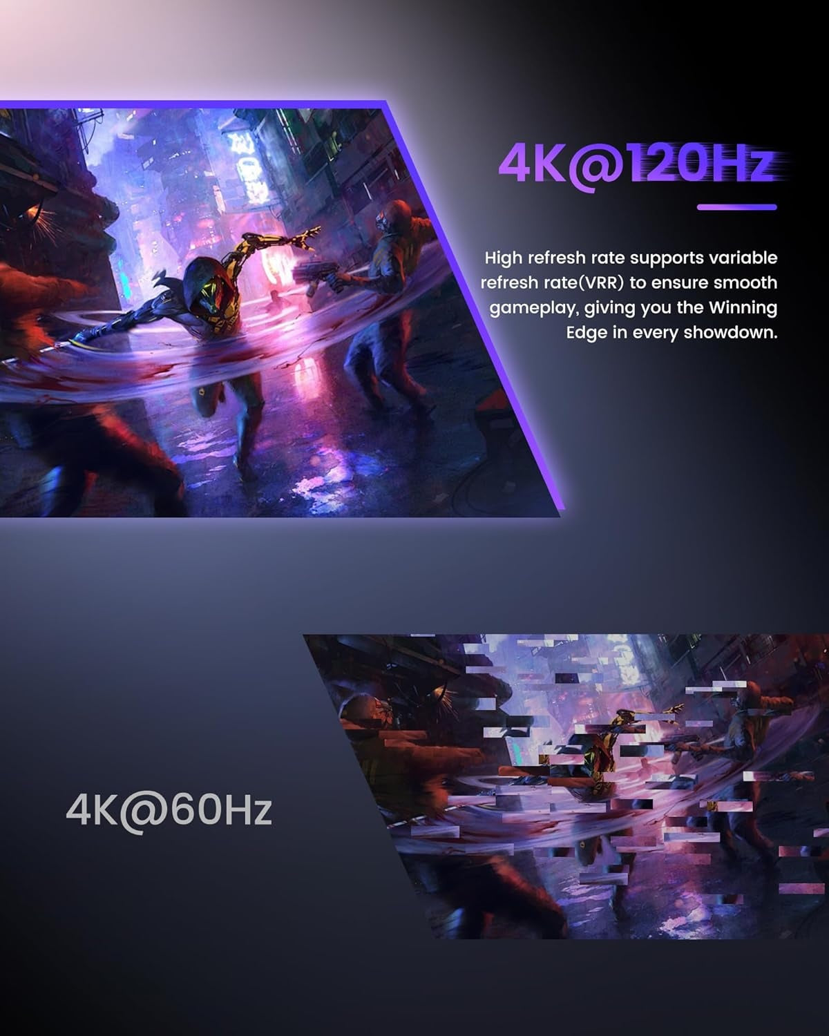 NÖRDIC HDMI 2-1 -kytkin 8K60Hz 4K@120Hz kaukosäätimellä, alumiini