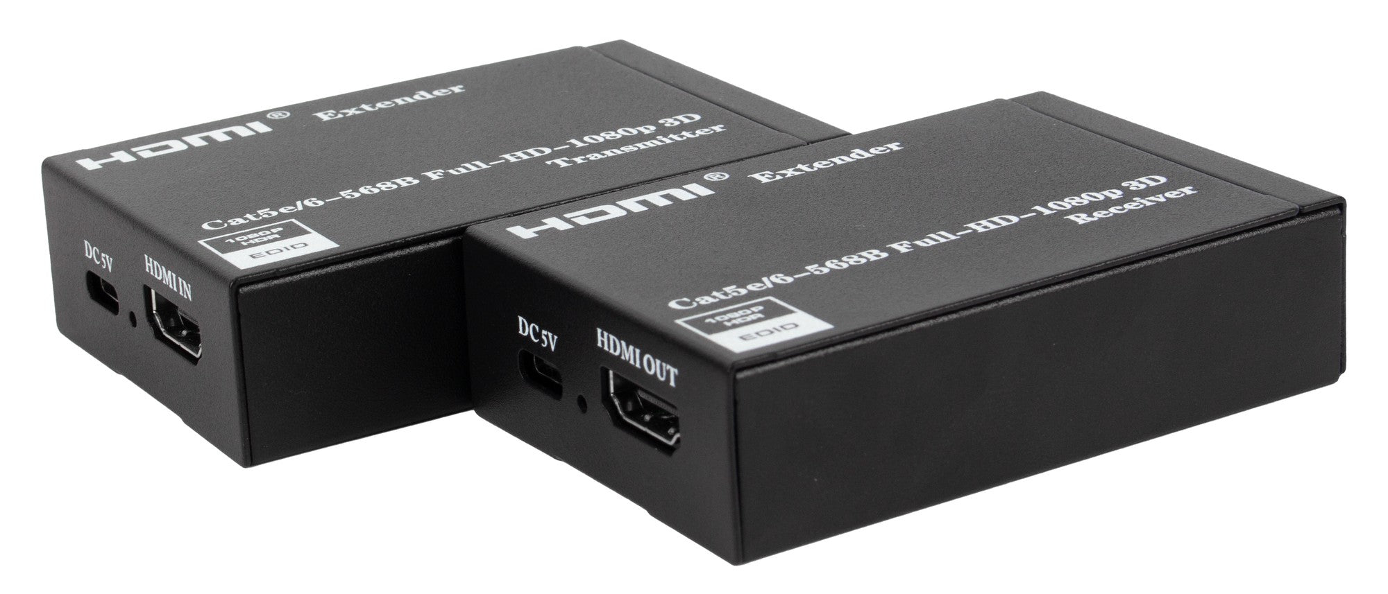 NÖRDIC HDMI-jatkaja Cat5e/6-kaapelin yli, tuki 3D:lle, 1080p/60Hz ja IR