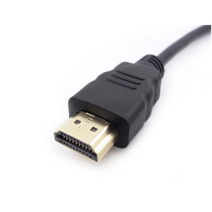 NÖRDIC HDMI-jatkojohto 2 m, uros–naaras, musta, 4K 30Hz, 10,2Gb/s, HDMI 1.4, HDMI High Speed Ethernetillä