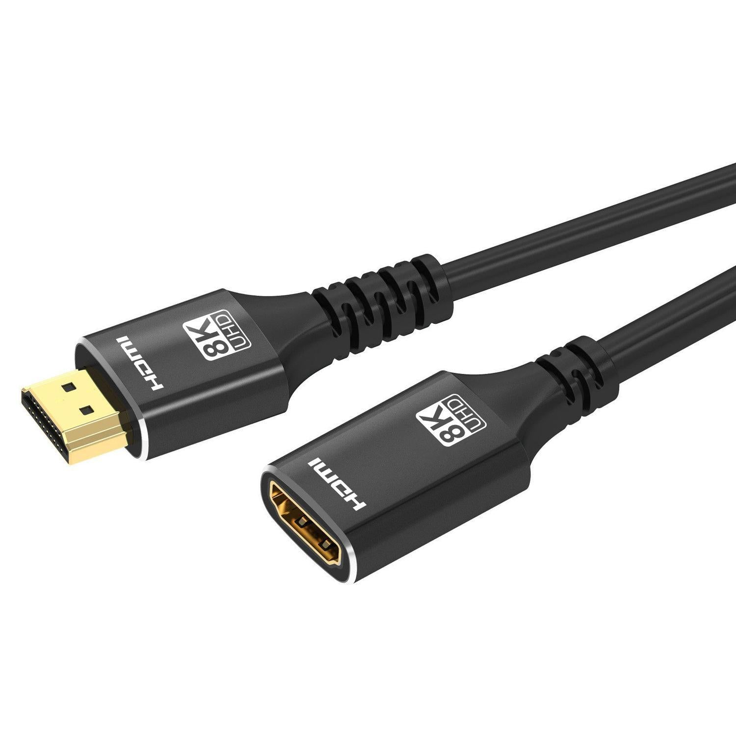 NÖRDIC HDMI jatkokaapeli 3m 8K60Hz 4K144 HDMI 2.1 48Gbps Ultra High Speed HDMI