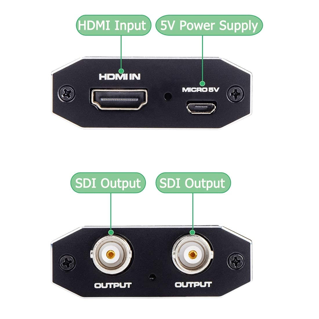 NÖRDIC HDMI–SDI-muunnin 1080P HD-SDI Automaattinen formaatin tunnistus Laajennin kameralle CCTV