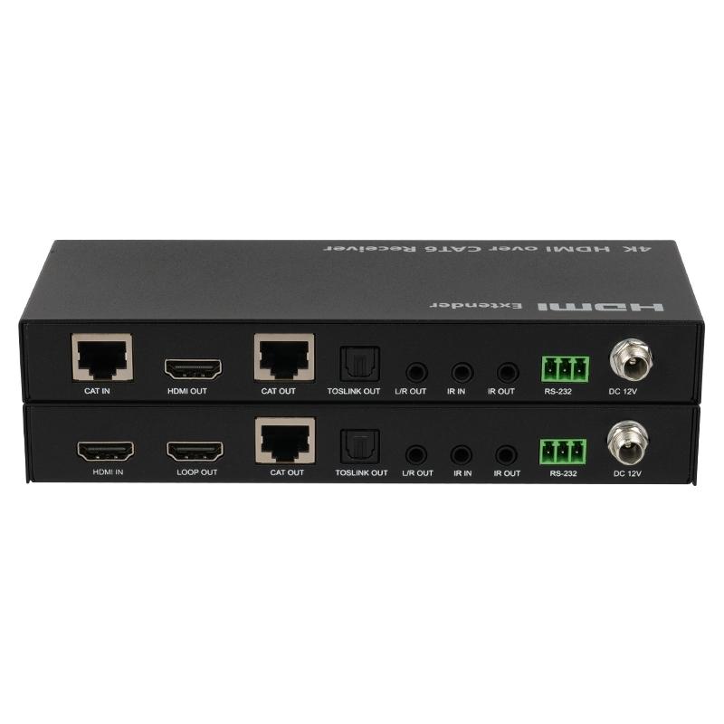 NÖRDIC HDMI Extender Cat6 Ethernetin yli, 4K60Hz HDMI Loopilla