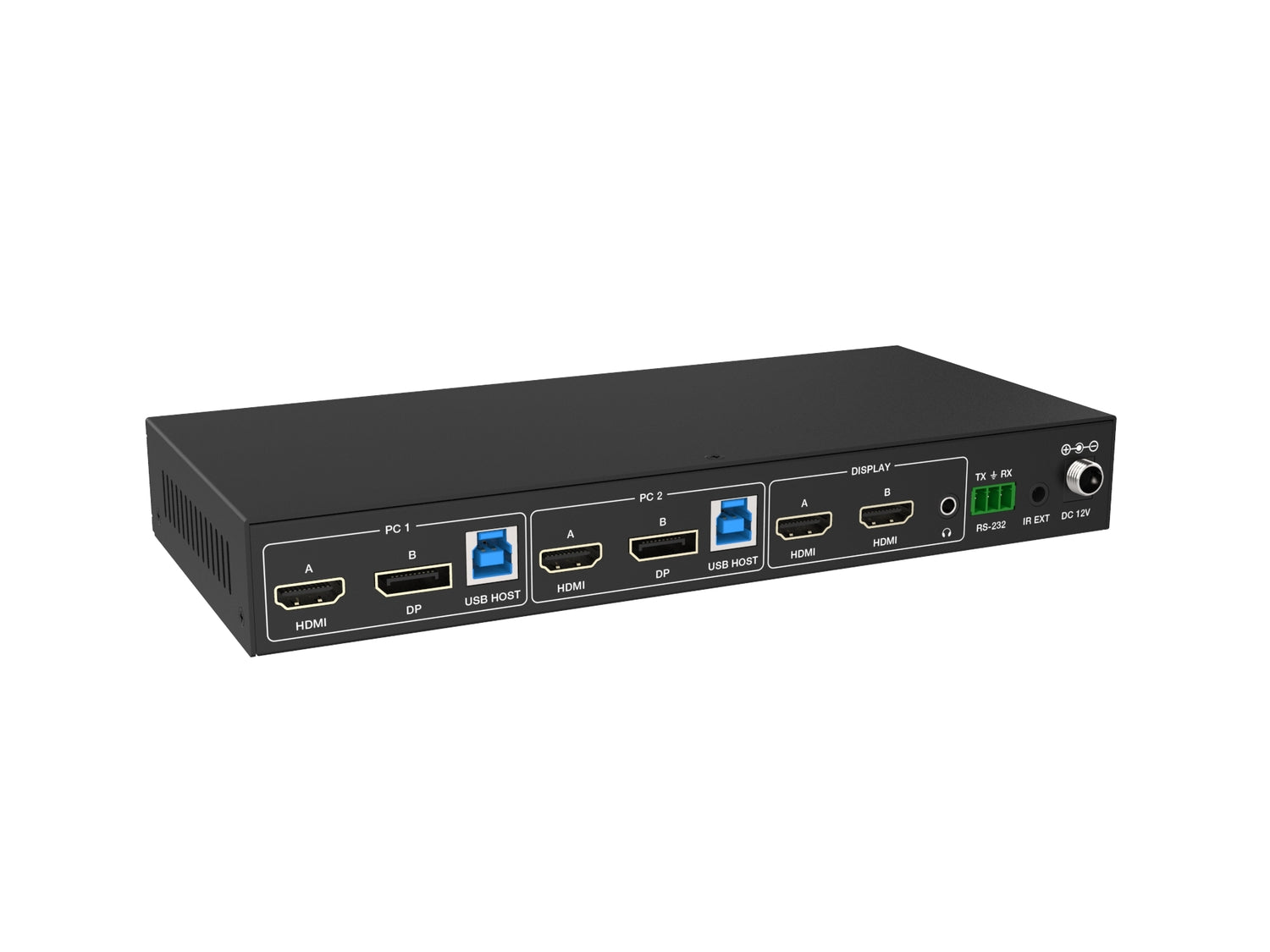 NÖRDIC KVM-kytkin 2-2 HDMI ja DP-2xHDMI 4K60Hz