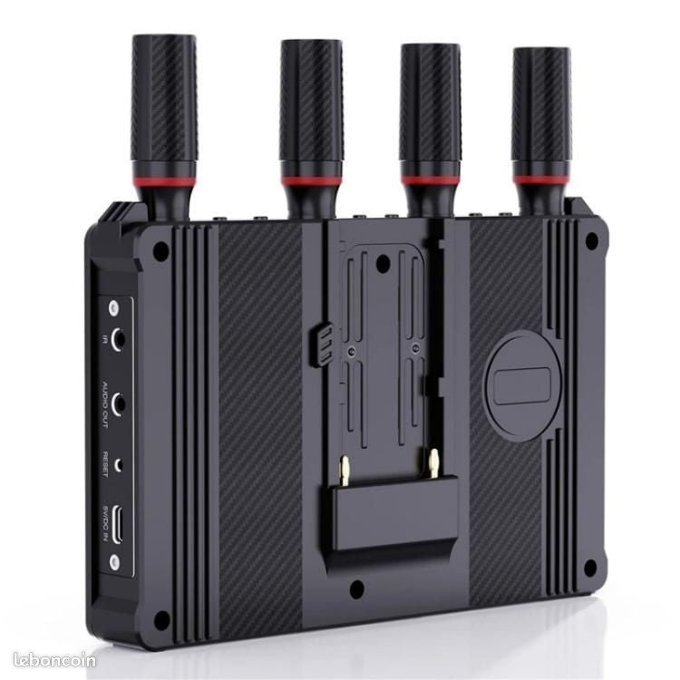 NÖRDIC Langaton Kannettava 7" näyttö, videolähetin ja vastaanotin, 2.4G/5.0G, 4k HDMI INPUT / 1080p OUTPUT, 400m