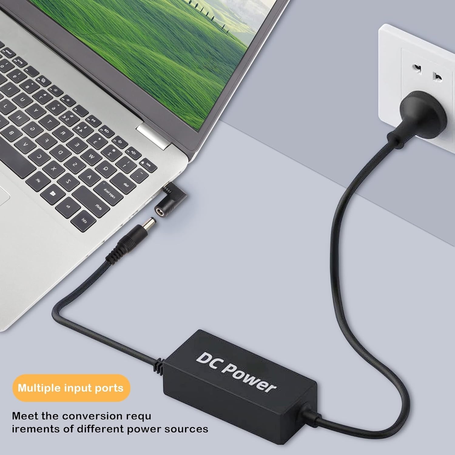 NÖRDIC tietokone adapteri USB-C - DC 5.5x2.5mm 65W