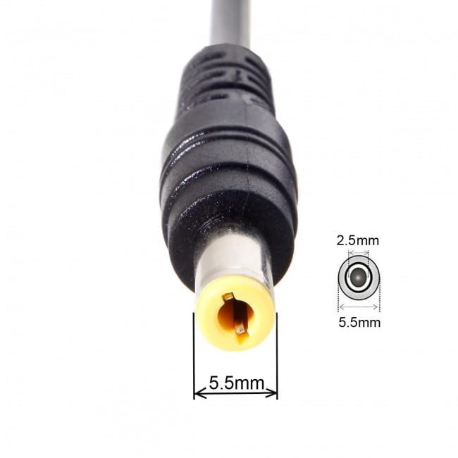 NÖRDIC Kannettavan Latauskaapeli USB-C - DC5.5x2.5mm 65W PD 1.5m