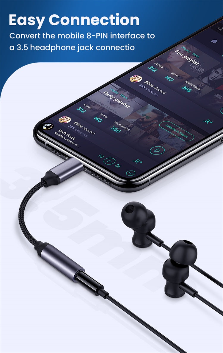 NÖRDIC Lightning Audio -adapterin Non MFI