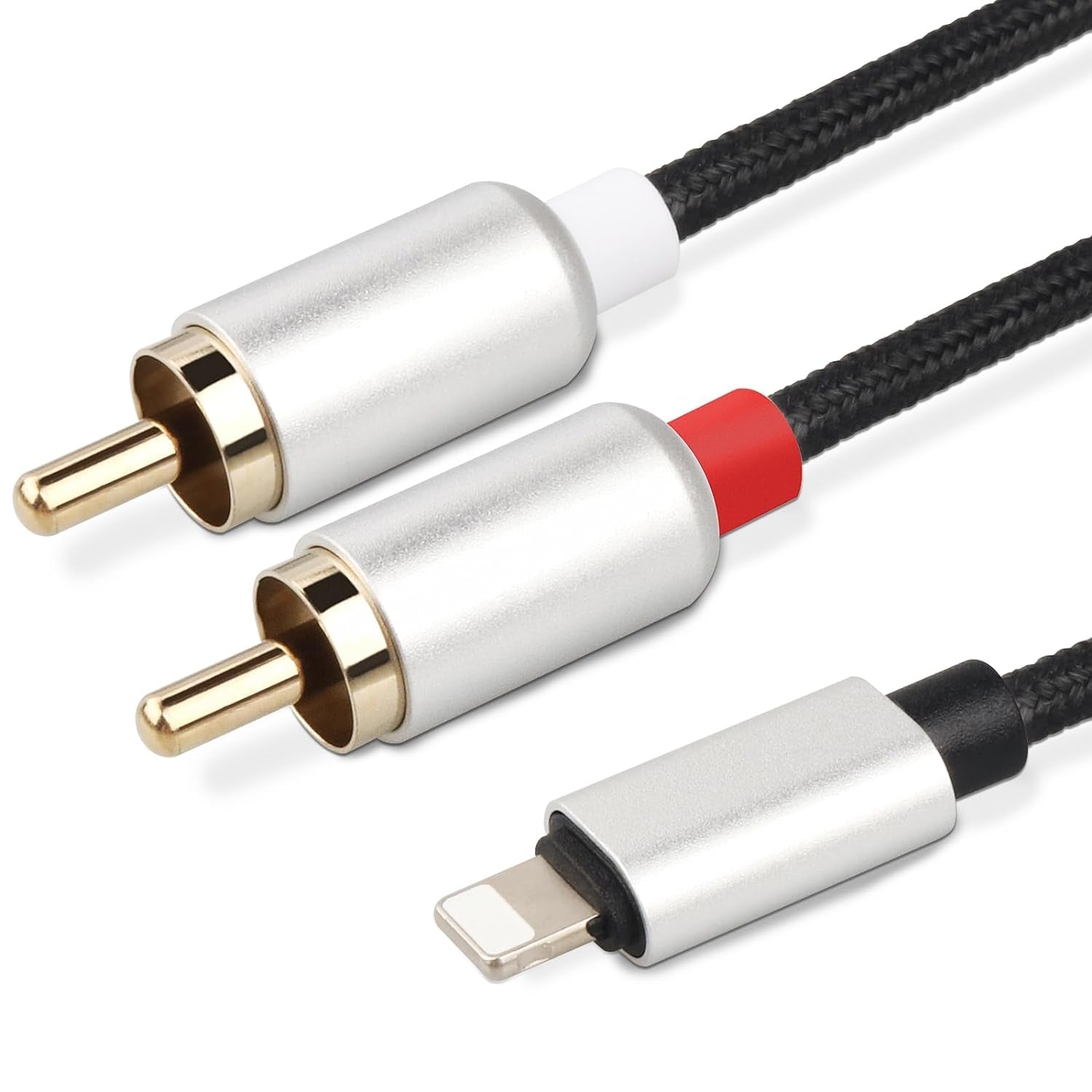 NÖRDIC Lightning (ei MFI) RCA-äänikaapeli 2m