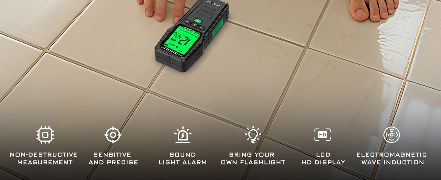 NÖRDIC Kosteusmittari vuotojen havaitsemiseen ja kosteusvaurioiden tunnistamiseen