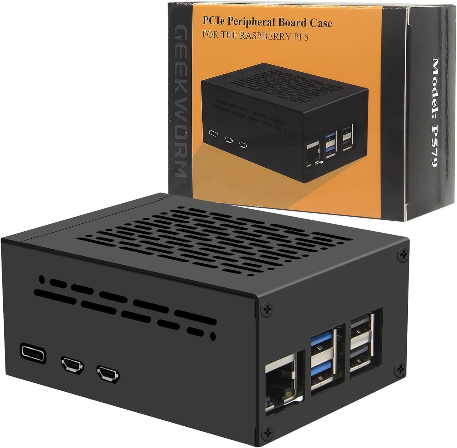NÖRDIC Raspberry Pi 5 Case Support PCIe M.2 NVMe SSD