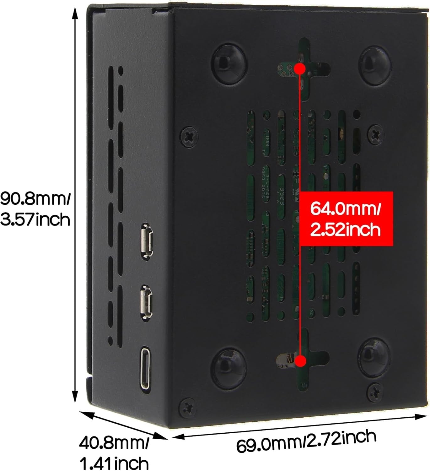 NÖRDIC Raspberry Pi 5 Case Support PCIe M.2 NVMe SSD