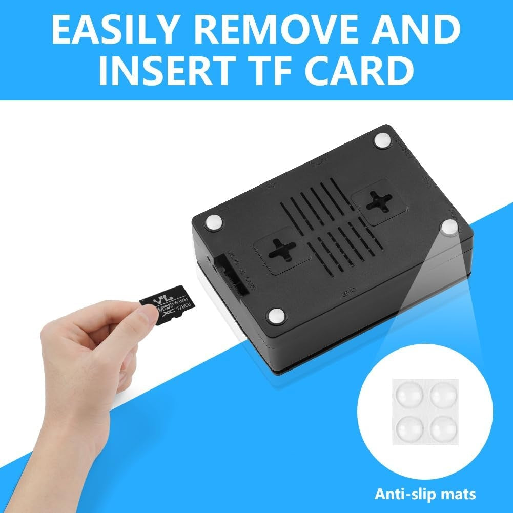 NÖRDIC Raspberry Pi 5 Case, with Official Active Cooler, Support PCIe M.2 NVMe SSD Shield Top, for Raspberry Pi 5 4GB/8GB