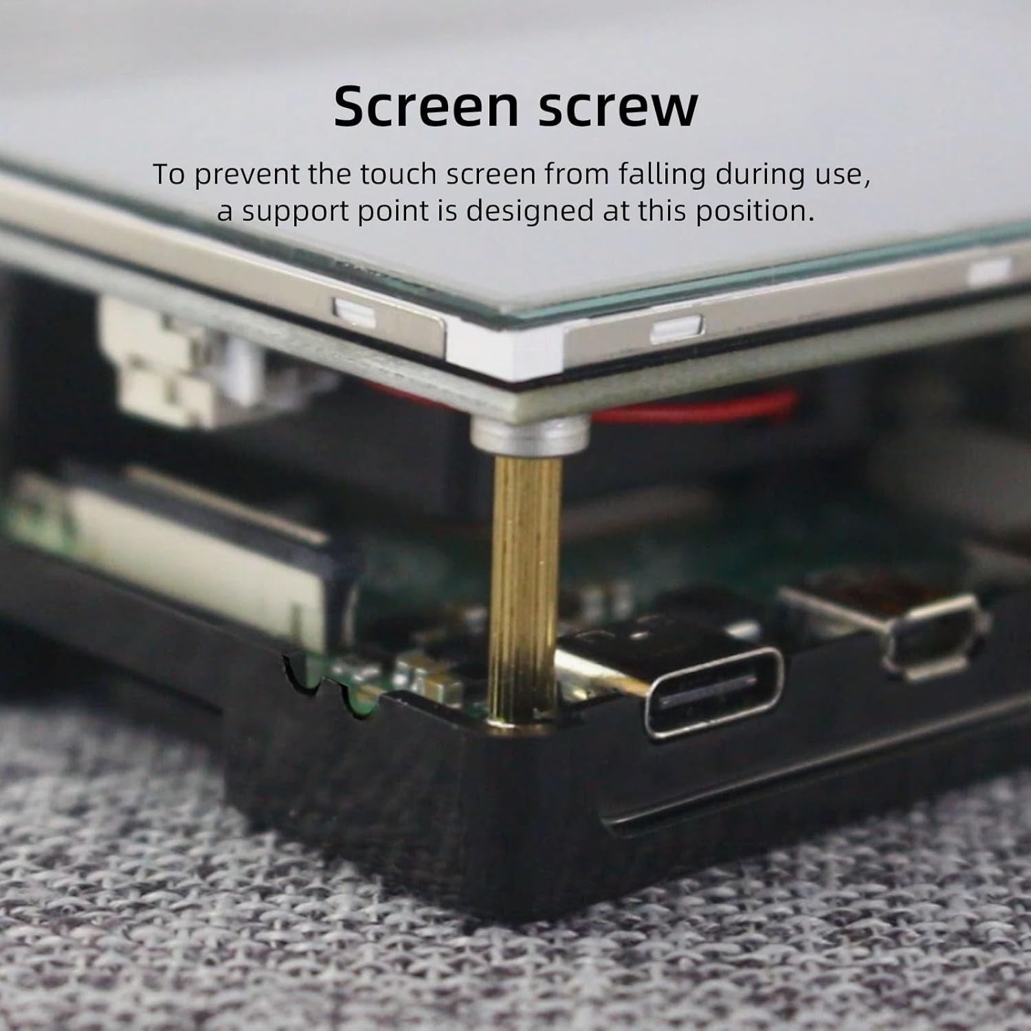 NÖRDICRaspberry Pi Display, 3.5 Inch Touchscreen with Raspberry Pi 5 Case, 480 x 320 TFT LCD 60 FPS Monitor with Mini Fan and Heatsink