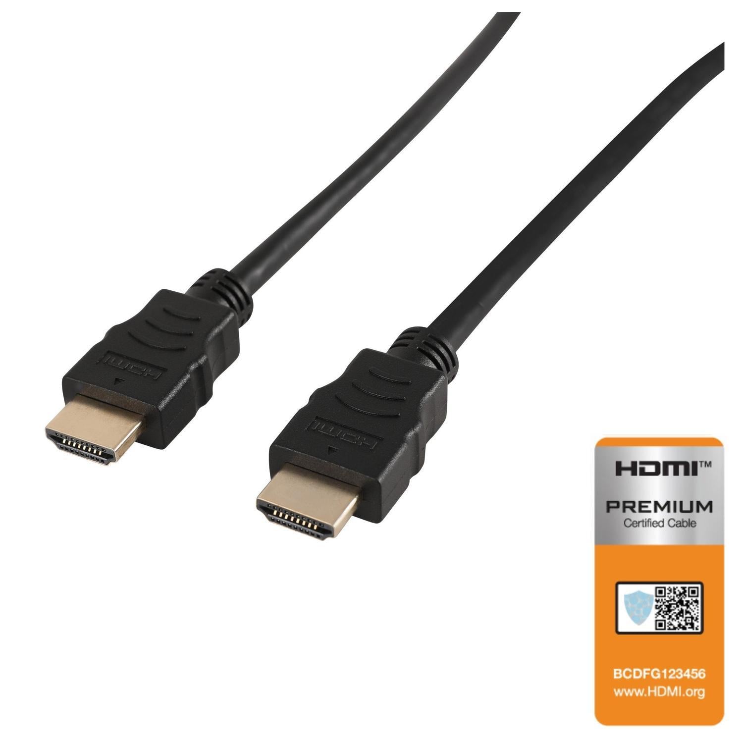 NÖRDIC SERTIFIOIDUT KAAPELIT Premium High Speed HDMI Ethernet, 3 m, 18 Gb/s, 4K 60 Hz, UHD, HDCP 2.2, HDR Dolby® Vision ARC HDMI2.0