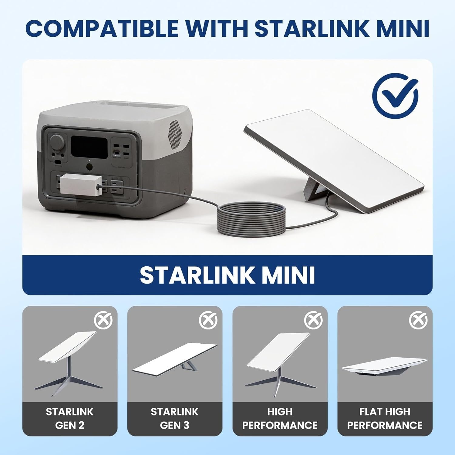 Starlink 3m Mini DC-virtakaapeli