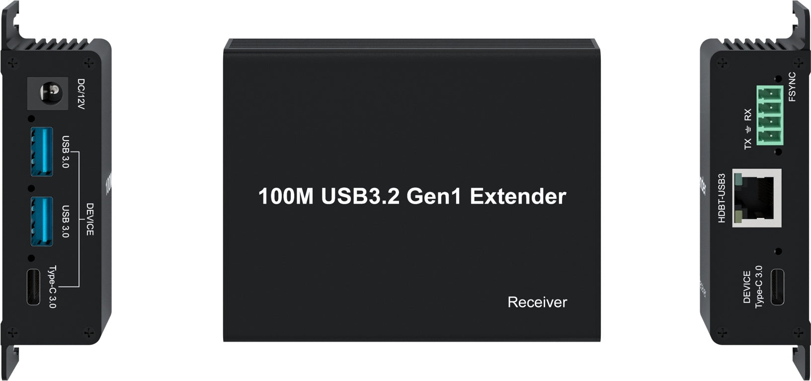 NÖRDIC USB3.2 Extender 5Gbps 2xUSB-A + 2xUSB-C up to 100m