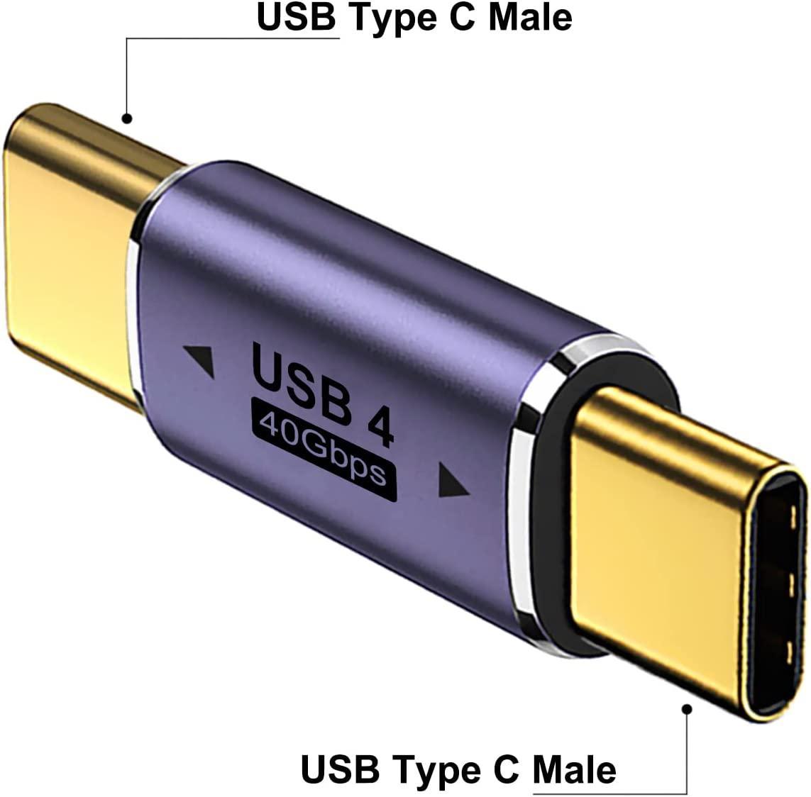 NÖRDIC USB4 sovitin uros-uros 40G 8K60Hz PD100W