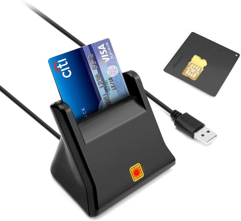 NÖRDIC USB-A Smart ja SIM-kortinlukija ISO7816 ID-kortti EMV-luottokortti