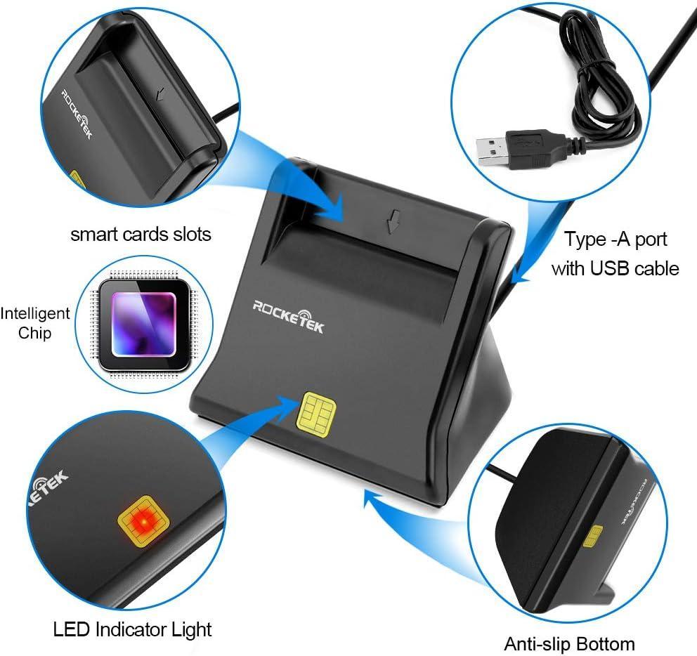 NÖRDIC USB-A Smart ja SIM-kortinlukija ISO7816 ID-kortti EMV-luottokortti