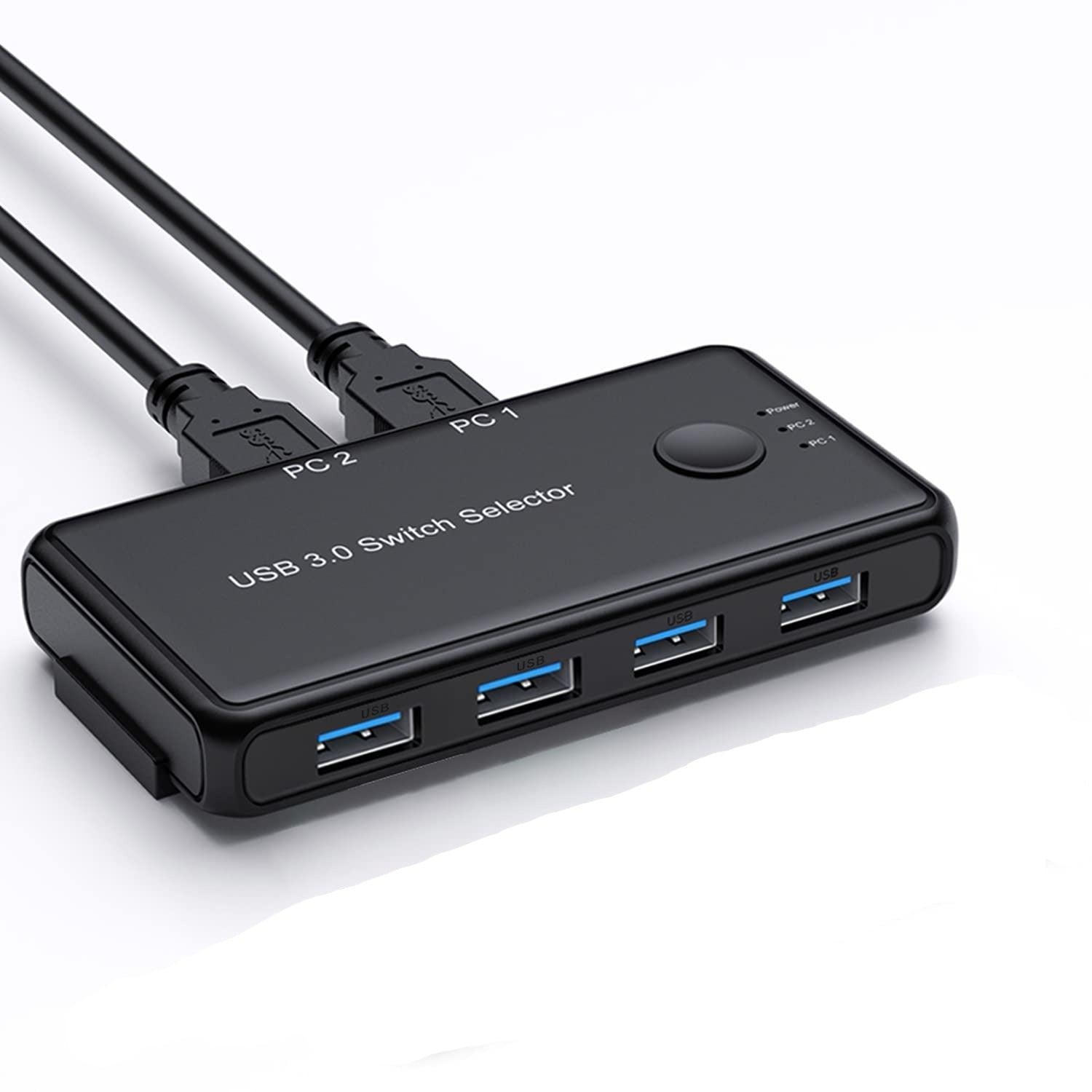 NÖRDIC USB-A Switch 2 tietokonetta neljään USB-A 3.1 5Gbps