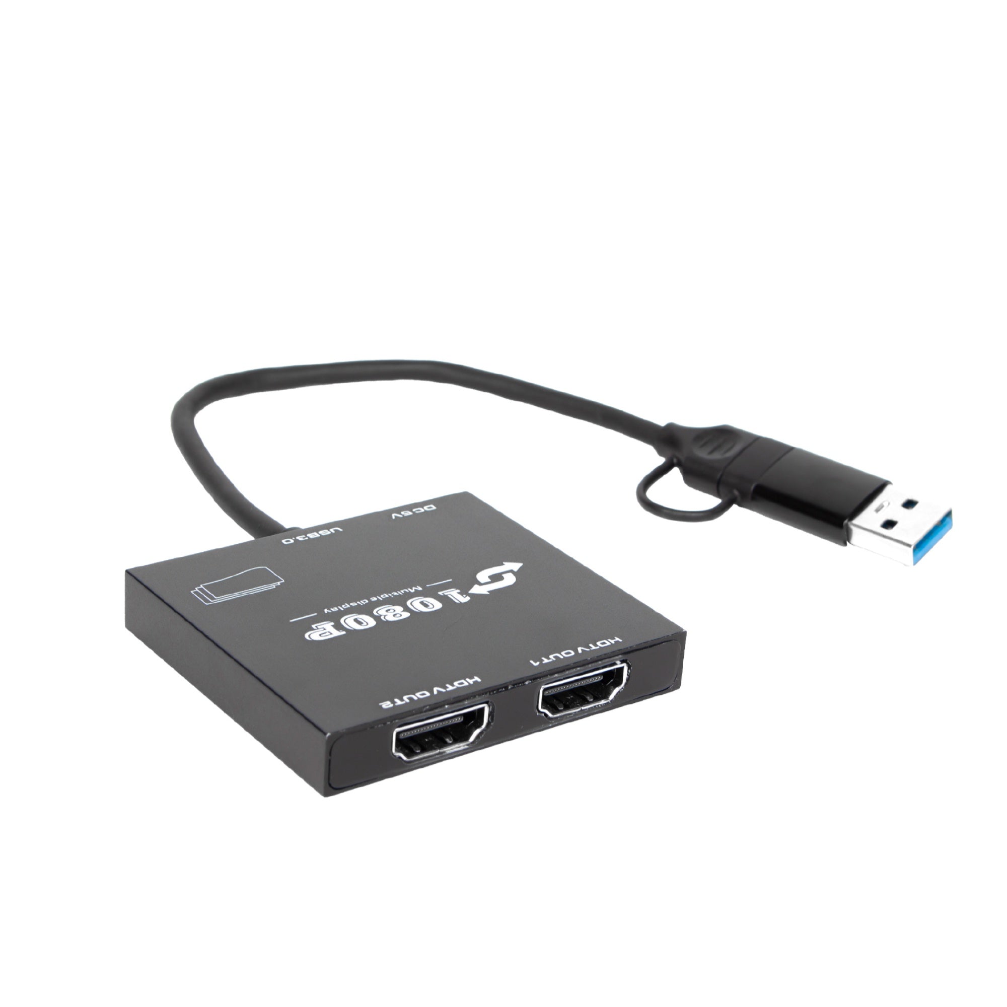 NÖRDIC USB-A ja C kahteen HDMI 1080P60Hz