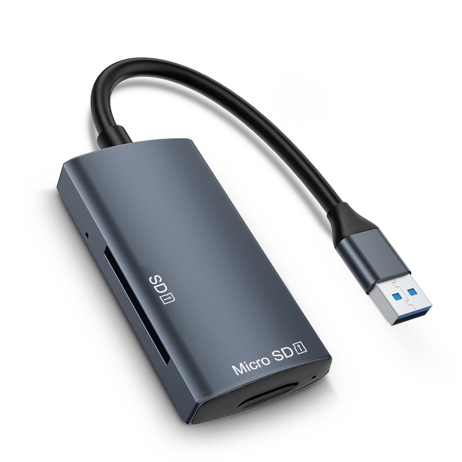 NÖRDIC USB-C 3.0 Kortinlukija 2 paikkaa SD3.0, MicroSD3.0 UHS-I