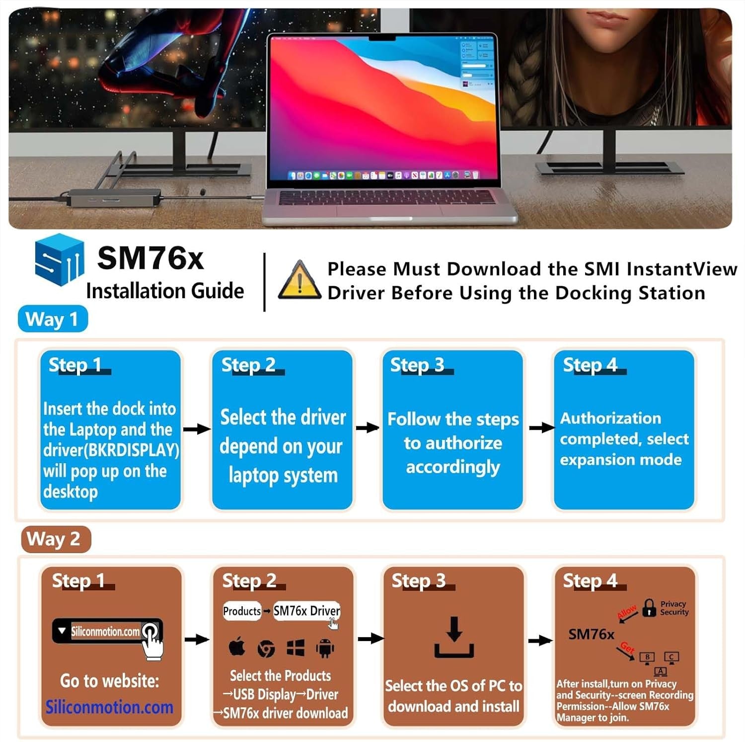 NÖRDIC USB-C Telakointiasema 1-10 2xHDMI 4K60Hz 1xPD100W 1xRJ45 GigaLan 1xSD/MicroSD 2xUSB-A 1xUSB-C 1xAudio-tuki MacBook M1, M2, M3 ja M4