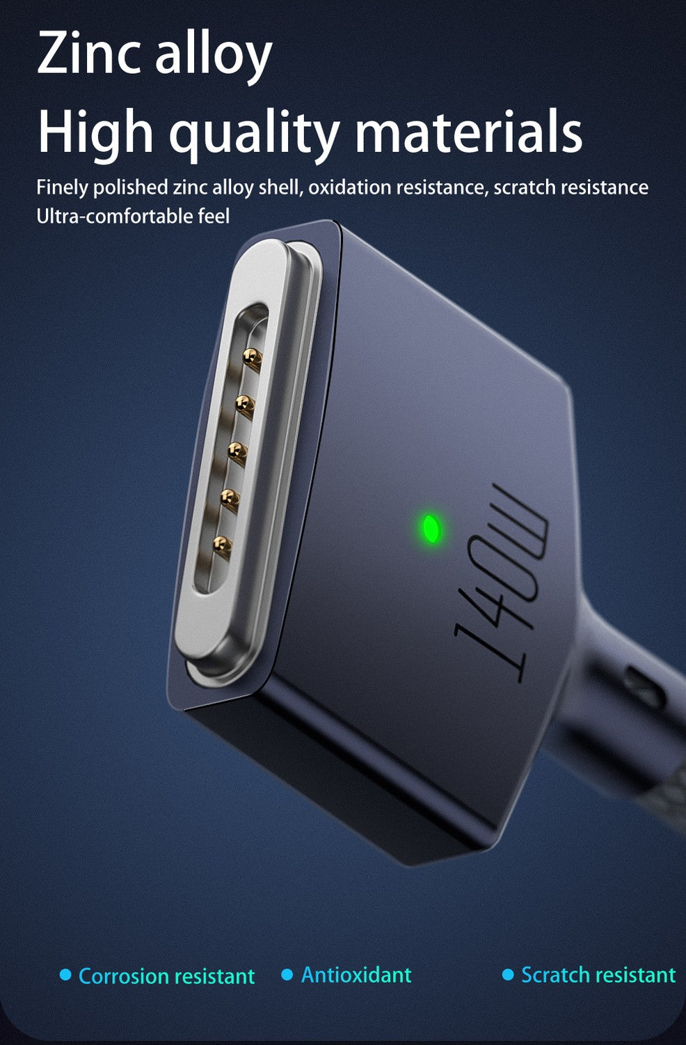 NÖRDIC USB-C – Mag Safe 3 -latauskaapeli 1,8m