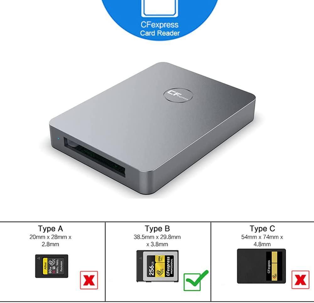 NÖRDIC USB-A, USB-C Kortinlukija CFexpress Type B UHS-I