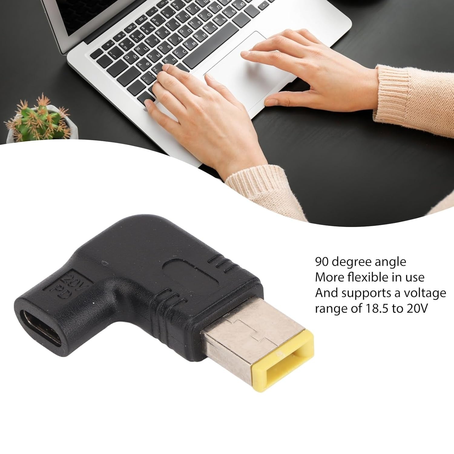 NÖRDIC USB-C-sovitin Lenovo Yellow Square 100W