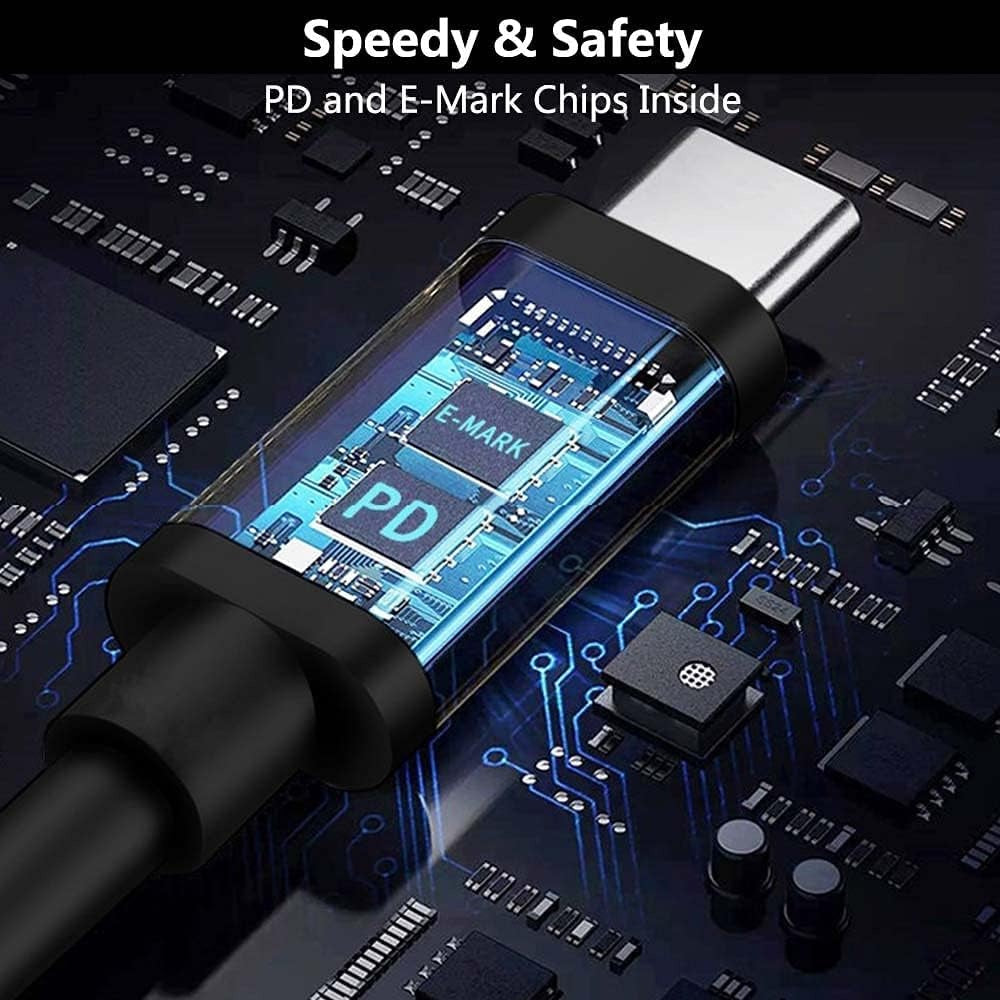 NÖRDIC USB-C - Lenovo Yellow Square -kaapeli 65W 1.5m