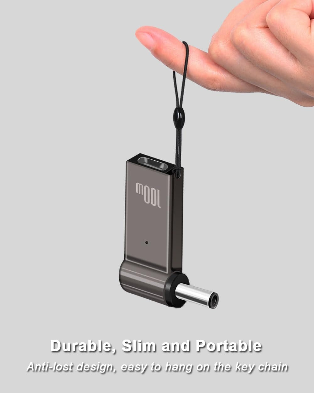 NÖRDIC USB-C – kannettavan lataussovitin, USB-C – DC-liitin, 100 W PD, DC 7,4×5,0mm HP-kannettaville