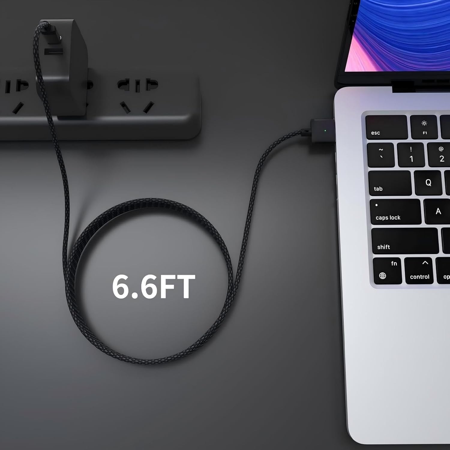 NÖRDIC USB-C – Mag Safe 3 -latauskaapeli 1,8m