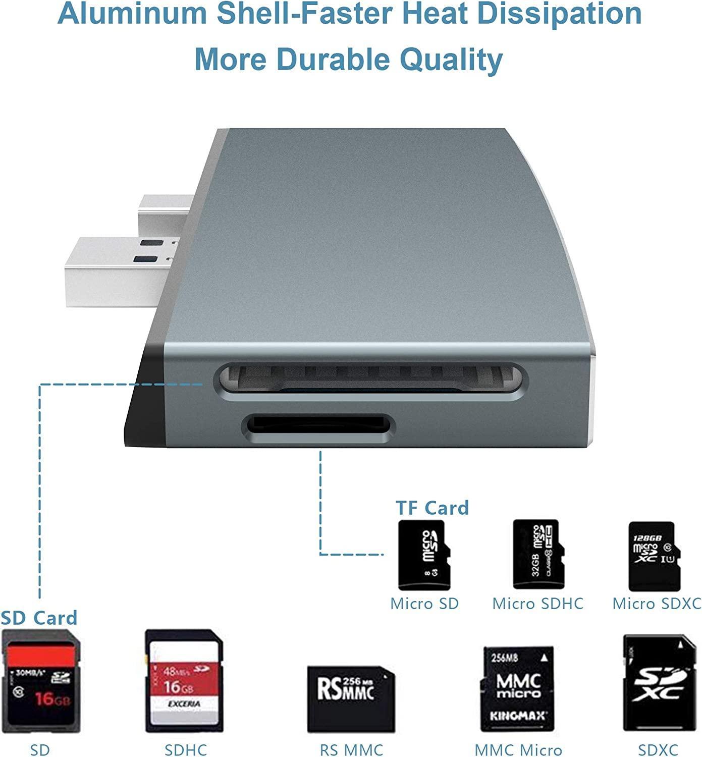 NÖRDIC USB-telakointiasema MicroSoft Surfacelle 1xHDMI4k30Hz 3xUSB-A 5Gbps ja 1xTF ja 1xSD