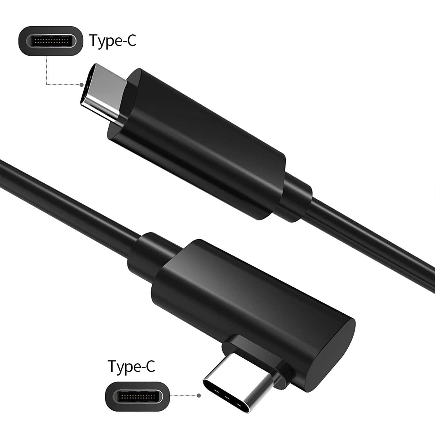 NÖRDIC VR Link -kaapeli 3 m USB3.2 Gen1 USB-C - C 5 Gbps 3A nopea lataus Oculus Quest 2 Super Speed USB Link -kaapeli