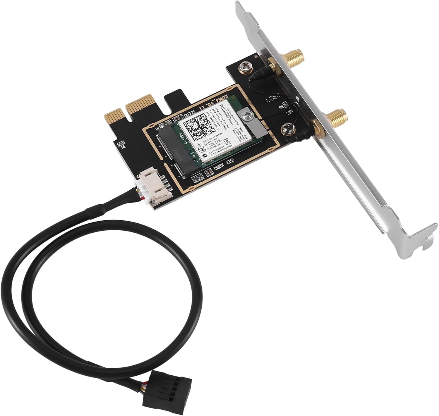 NÖRDIC WiFi 7 PCIe x1 langaton verkkokortti Intel BE200 -piirisarjalla, 8800 Mbps, Bluetooth 5.4