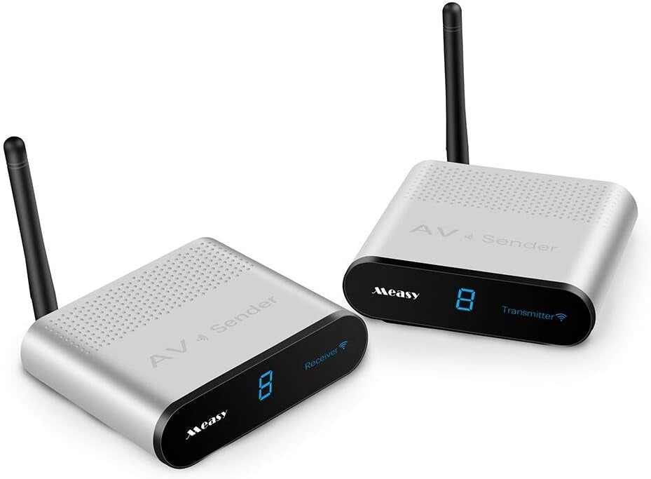 NÖRDIC Langaton AV-lähetin ja vastaanotin 5,8 GHz 8 kanavaa 500 m IR-tulolla Langaton ääni
