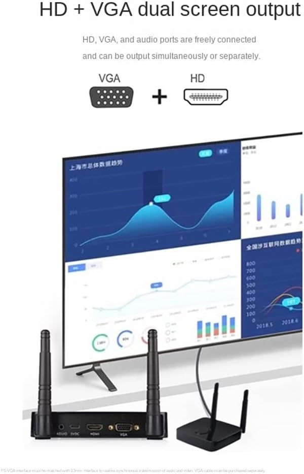 NÖRDIC Langaton HD 1080P Multimedia Interface Lähetin ja Vastaanotin Sarja, Tukee 5G- ja 2.4G-kaksoistaajuus-WiFi-yhteyttä