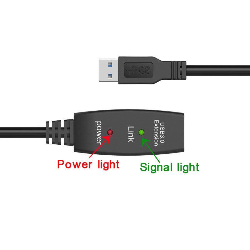 NÖRDIC aktiivinen 10 m USB3.1 jatkojohto, 5 Gb/s laajennus, USB A uros–naaras laitteilla Xbox, PS5, Oculus, tulostin, skanneri, Playstation, VR