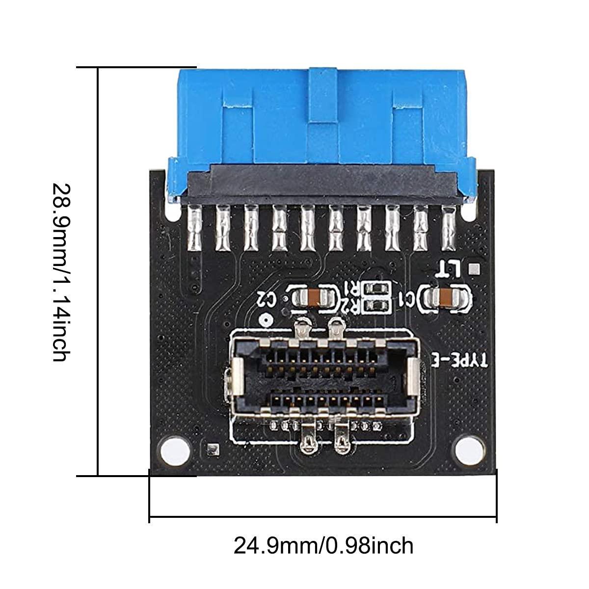 NÖRDIC kulmikas USB 3.0 19-nastainen E-tyypin sovittimeen