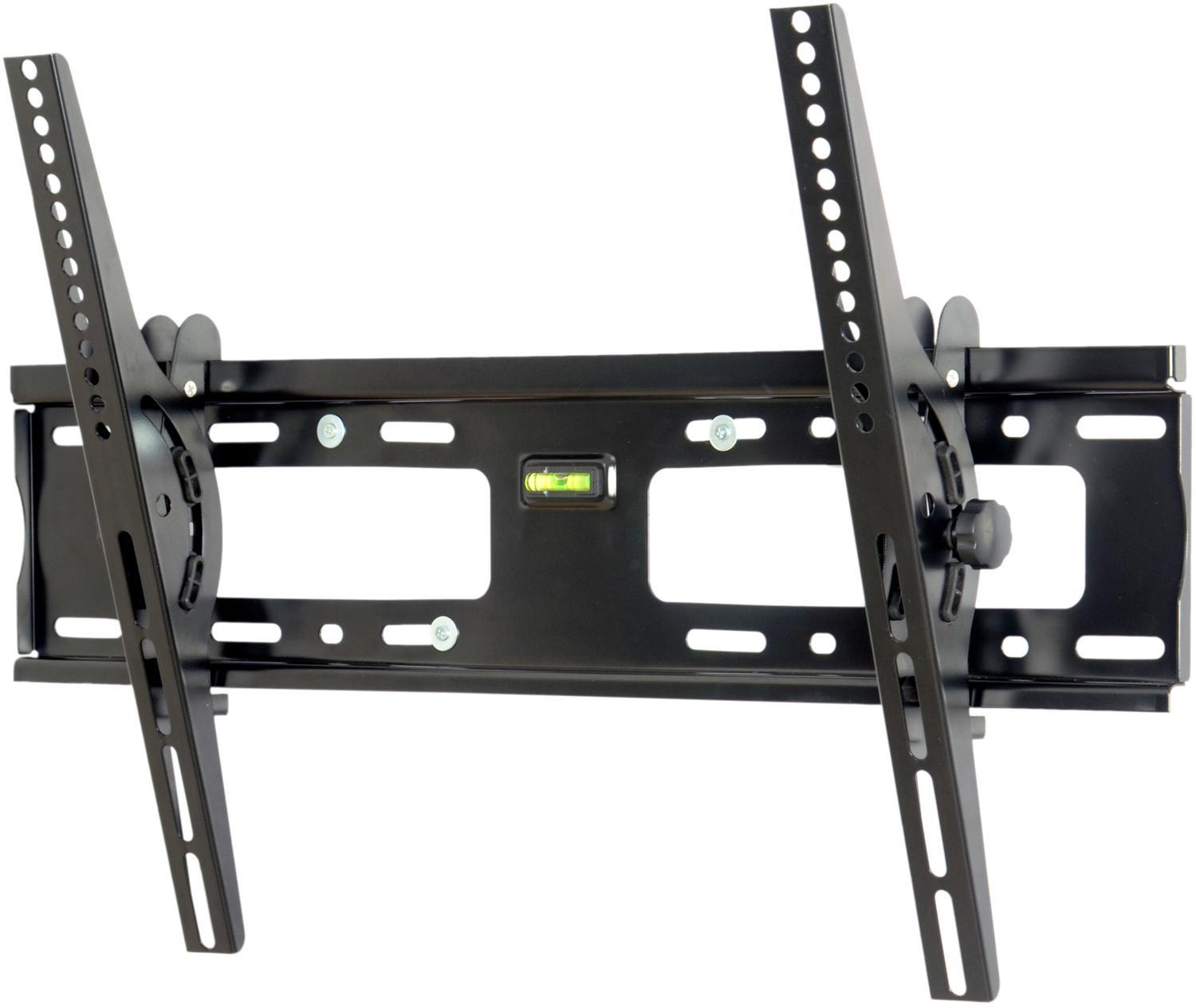 NÖRDIC seinäteline näytölle/televisiolle, 32"-70", kallistettava, max 50 kg, VESA-yhteensopiva 600x400 asti, musta