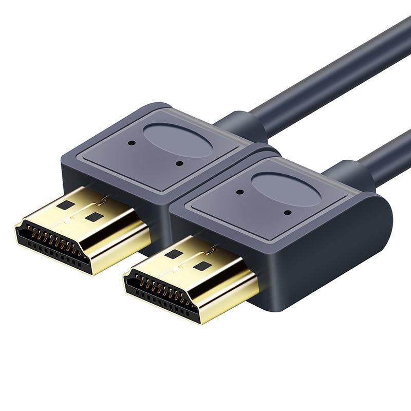 NÖRDIC tunn kabel High Speed HDMI Ethernetillä HDMI 2.0, 4K 60 Hz, 18 Gbps, HDCP 2.2, HDR 1,8 m