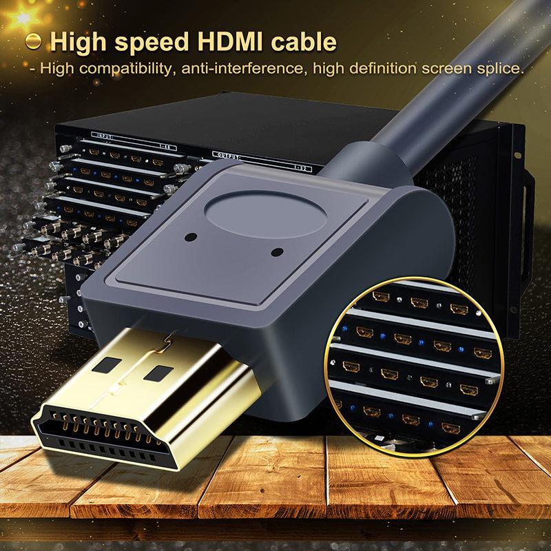 NÖRDIC tunn kabel High Speed HDMI Ethernetillä HDMI 2.0, 4K 60 Hz, 18 Gbps, HDCP 2.2, HDR 1,8 m