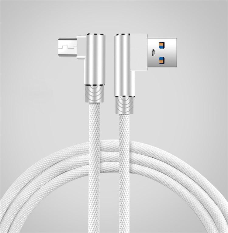 NÖRDIC vino USB C–vino USB A -kaapeli, synkronointiin ja lataamiseen, valkoinen, 1 m