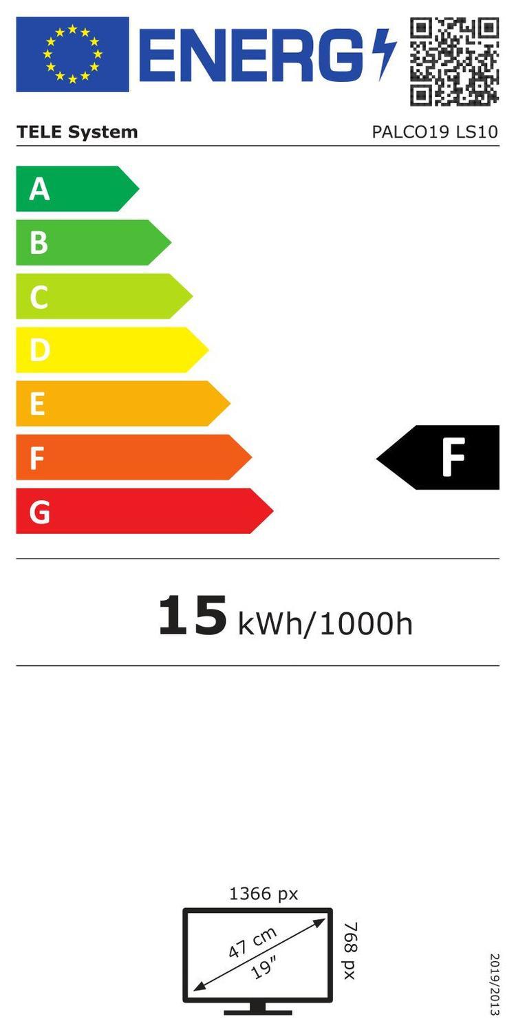 PALCO 19 tuuman HD TV 12V DC 100-240V venevaunuun matkailuautoon DVB-T2 DVB-S2 VESA 75x75 PALCO19LS10