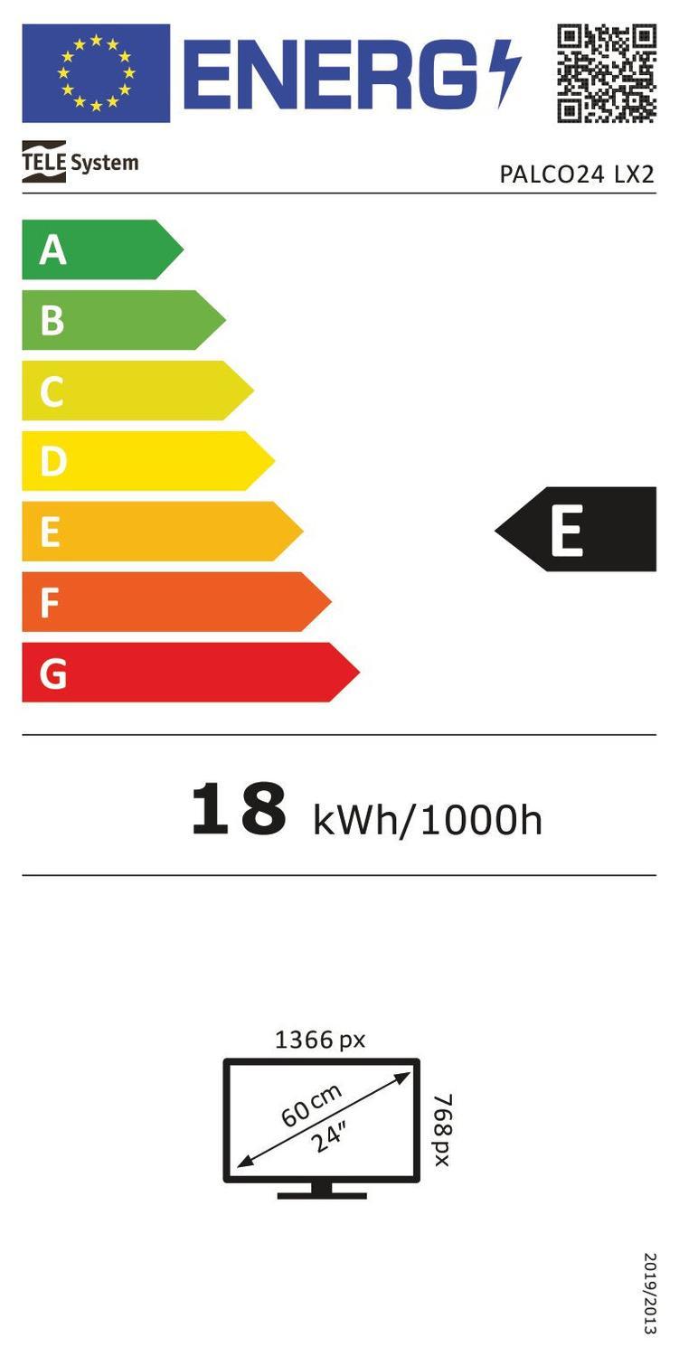 PALCO 24 tuuman HD TV 12V DC 100-240V venematkailuautoon DVB-T2 DVB-S2 VESA 100x100 PALCO 24LX1