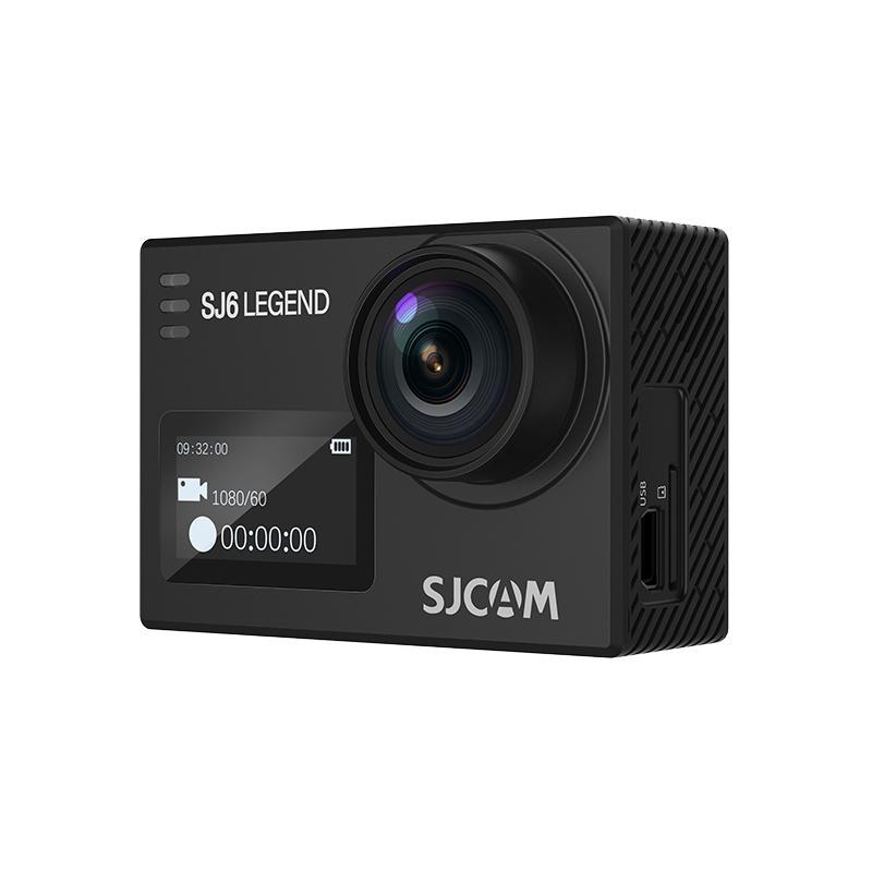 SJCAM SJ6LEGEND 4K 24 fps Toimintakamera, 3-akselinen stabilointi, vedenpitävä, kosketusnäyttö, Wi-Fi-yhteys.