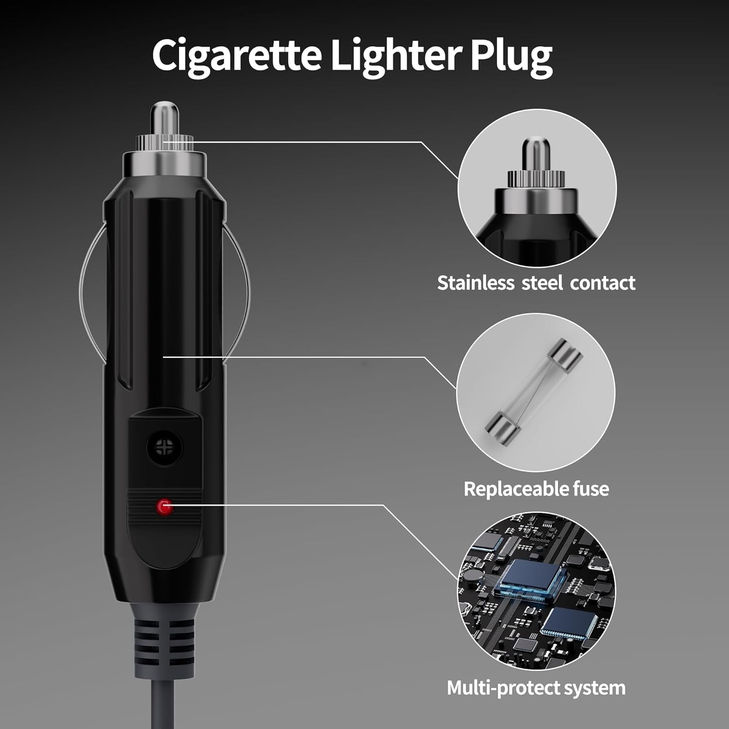 Starlink 5m Mini DC-virtakaapeli suoraan tupakansytytinliitäntään 12V–24V vedenpitävä laturi