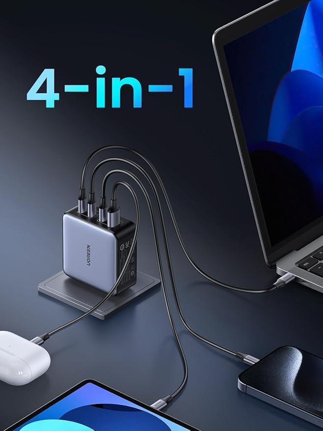 UGREEN 160 W USB C -laturi Nexode X, PD 3.1 4-porttinen GaN-laturi